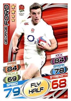 2015 Topps Rugby Attax #37 George Ford Front